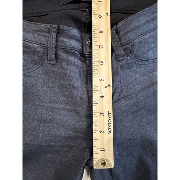 J Brand Pants Womens 25" Navy Super Skinny Jegging Coated Texture Punk Stretch - Picture 5 of 7